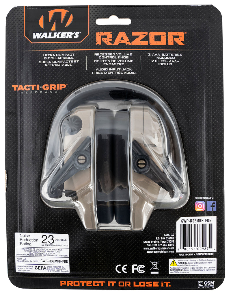 WLKR GWP-RSEMRH-FDE RAZR MUFF TACTI-GRIP FDE-Optics Force