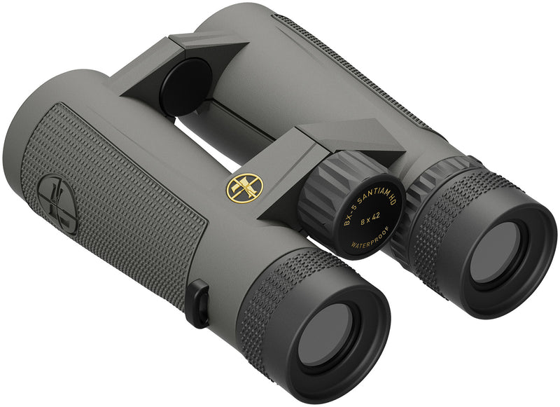 Leupold 174481 Binocular BX-5 Santiam HD 8x42mm Roof Prism Shadow Gray Armor Coated Aluminum Features Tripod Ready-Optics Force