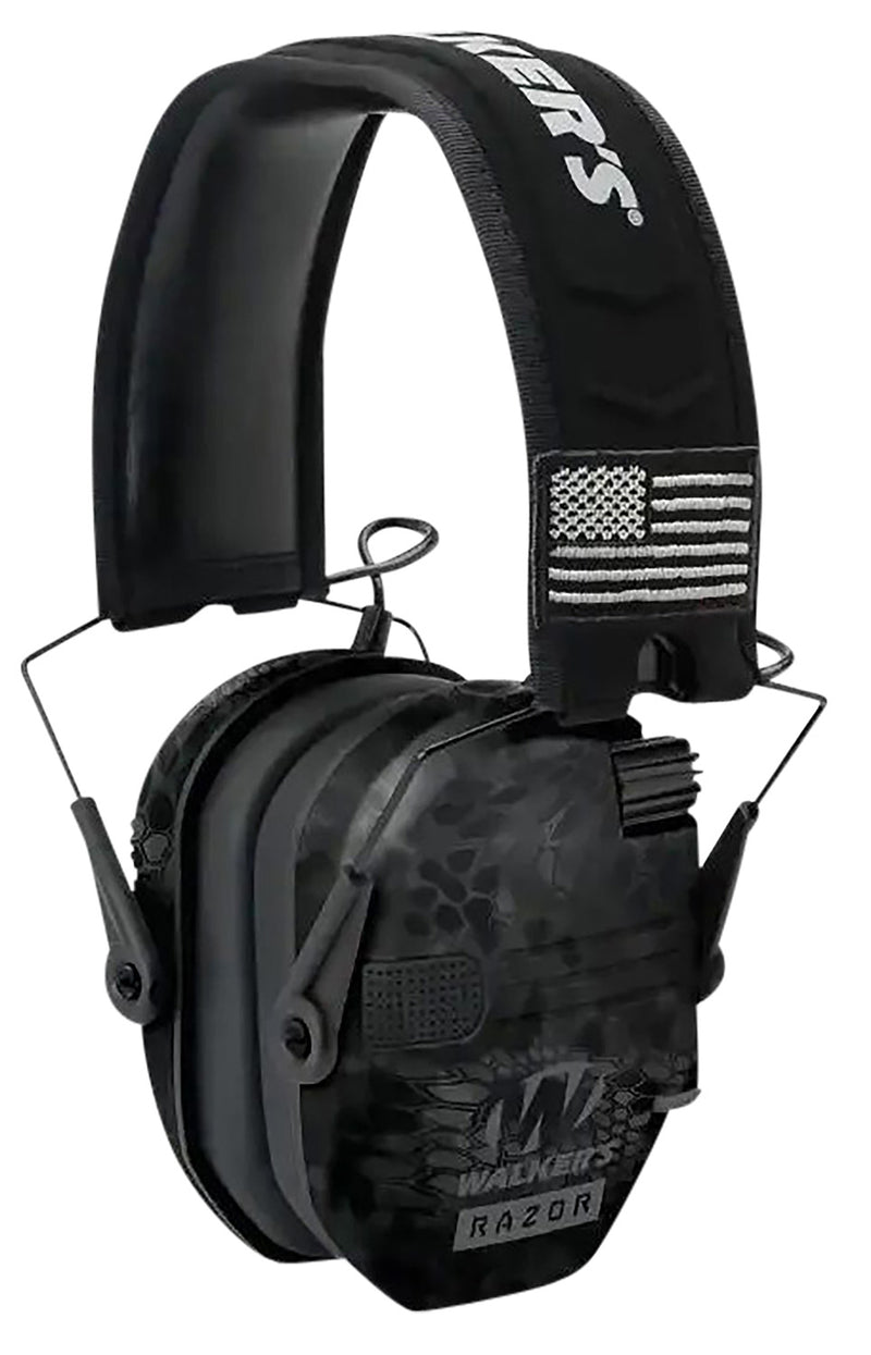 Walker's GWPRSEMPATKPT Razor Patriot Polymer 23 dB Over the Head Kryptek Highlander/Black Adult-Optics Force