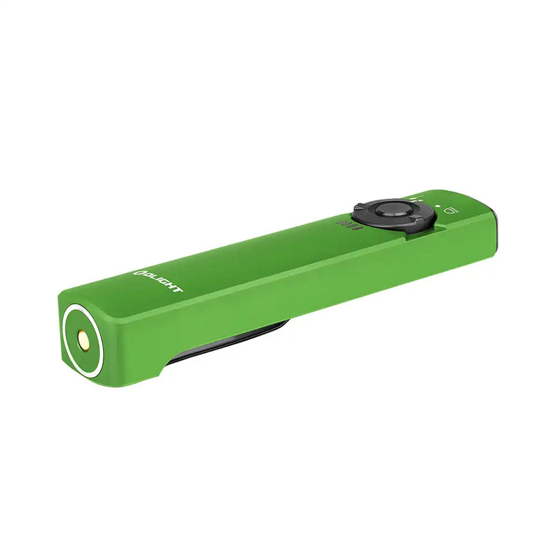 Olight Arkfeld Lime Green Flat Flashlight-Cool White-Optics Force