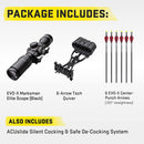 TenPoint Havoc RS440 Crossbow, Graphite - 440 FPS - Equipped with 100-Yard EVO-X Marksman Elite Scope + ACUslide Cocking & De-Cocking System - Reverse-Draw Design Creates Fastest Compact Crossbow-Optics Force