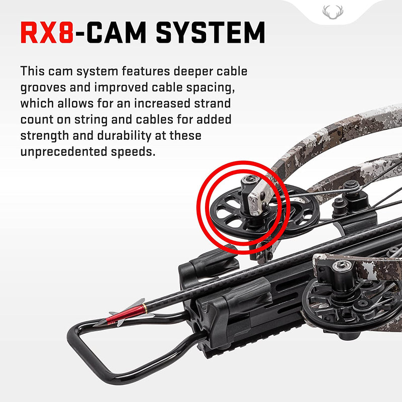 TenPoint Nitro 505 Crossbow, Veil Alpine - 505 FPS - Equipped with 100-Yard EVO-X Marksman Elite Scope + ACUslide Cocking & De-Cocking System - Reverse-Draw Design-Optics Force