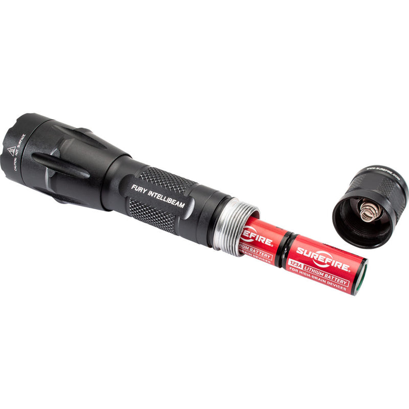 Surefire Fury IntelLibeam® Auto-Adjusting Dual Fuel LED Flashlight-Optics Force