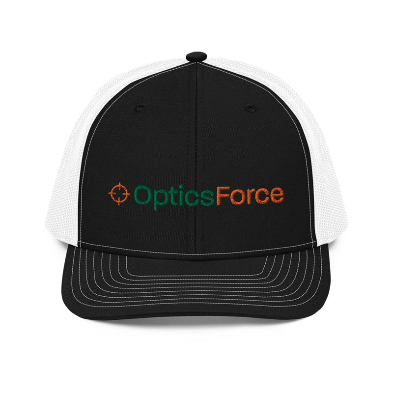 Optics Force Trucker Cap-Black / White-Optics Force