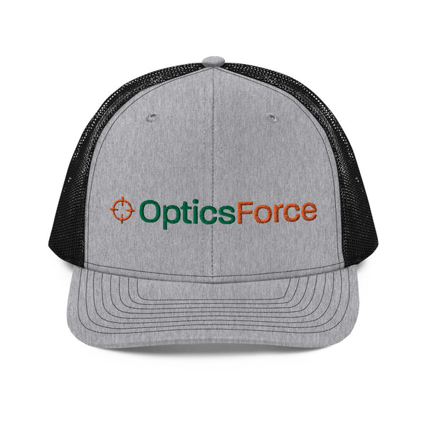 Optics Force Trucker Cap-Heather Grey / Black-Optics Force